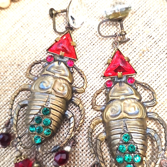 Czech Shoulder Duster Earrings - Picture 2 of 8